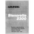 GRUNDIG STENORETTE 2300 Instrukcja Obsługi