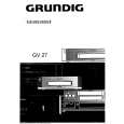 GRUNDIG GV27 Instrukcja Obsługi